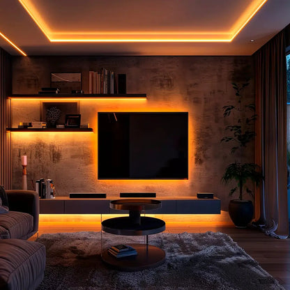 Risque Trio 40W 5m 3000K IP20 Deluxe Indoor LED Strip, Warm White Light, Operating Voltage 40W/m