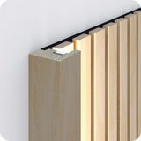300cm Natural Oak Pair Of Side Trim Battens with LED